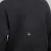 Pull à col roulé court New Class en laine et cachemire – Noir