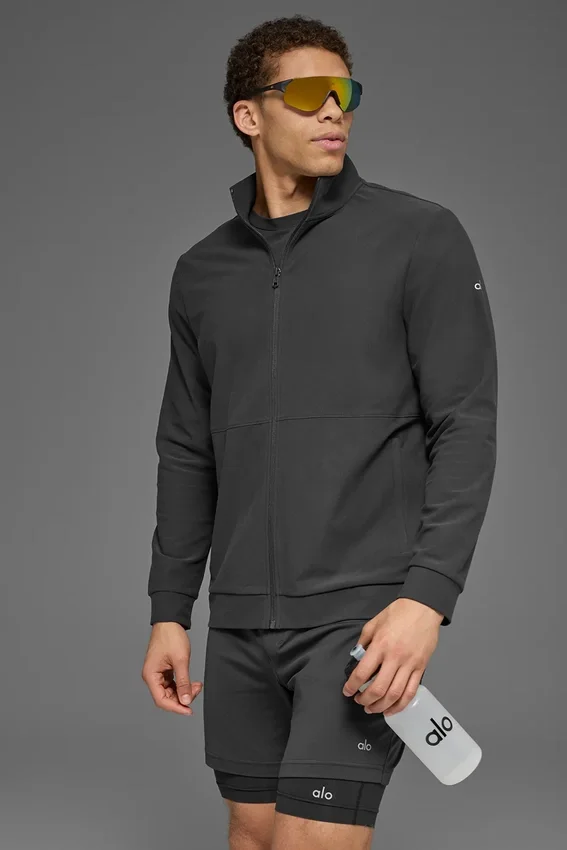 Pull Conquer Max à col montant et fermeture éclair intégrale - Anthracite