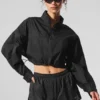 Pull court « Aerial » à fermeture éclair 1/4 - Noir