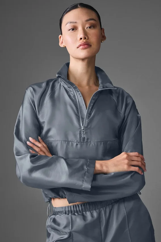 Pull court Afterglow – Gris acier