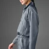 Pull court Afterglow – Gris acier