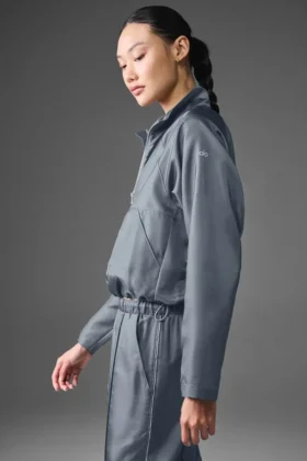 Pull court Afterglow – Gris acier