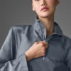 Pull court Afterglow – Gris acier