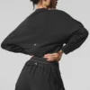 Pull court à col rond Sway - Noir