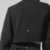 Pull court à col rond Sway - Noir