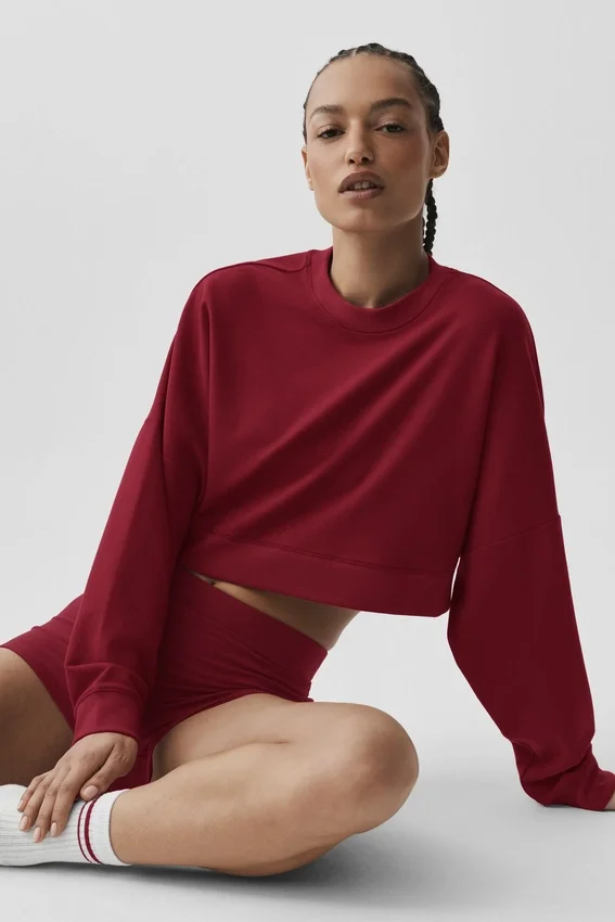 Pull court à col rond Sway - Rouge « Summer Romance »