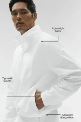 Pull de sport léger à emporter – Blanc
