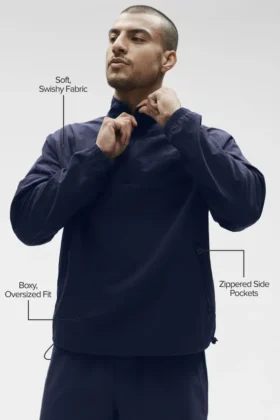 Pull de sport léger à emporter – Bleu marine