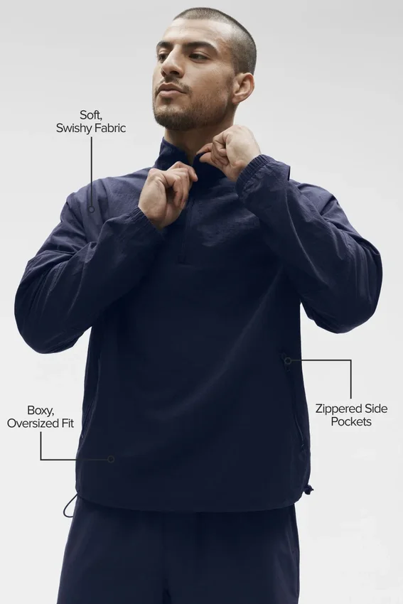 Pull de sport léger à emporter - Bleu marine