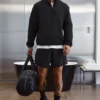 Pull de sport léger à emporter - Noir