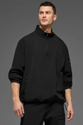 Pull de sport léger à emporter – Noir