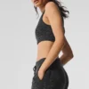 Pull en maille marbrée - Noir marbré
