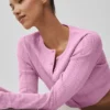 Pull en maille pointelle « Be Mine » – Rose bonbon