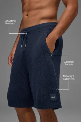 Pull en maille « Sports Club » 7″ – Bleu marine