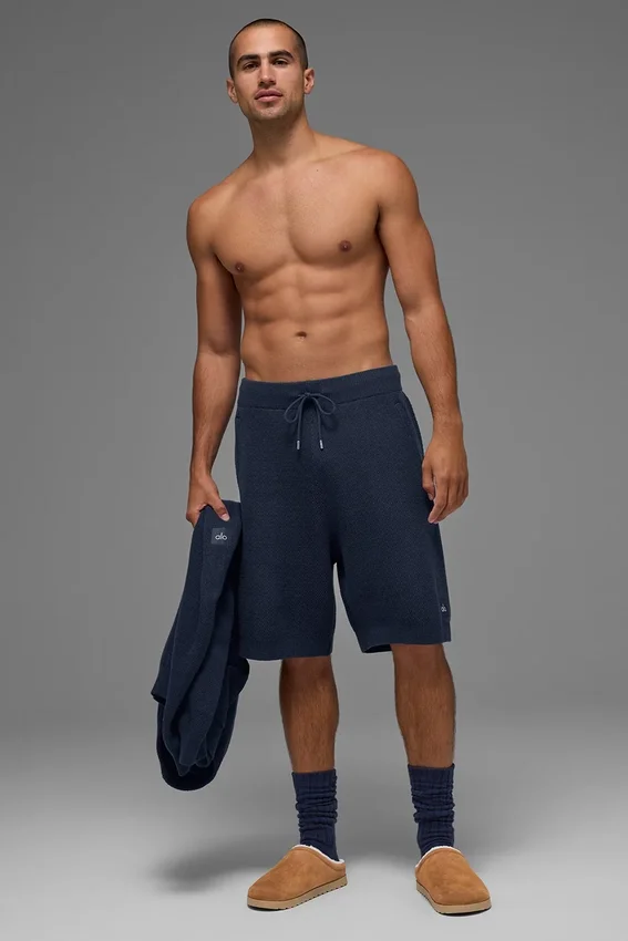 Pull en maille « Sports Club » 7" - Bleu marine