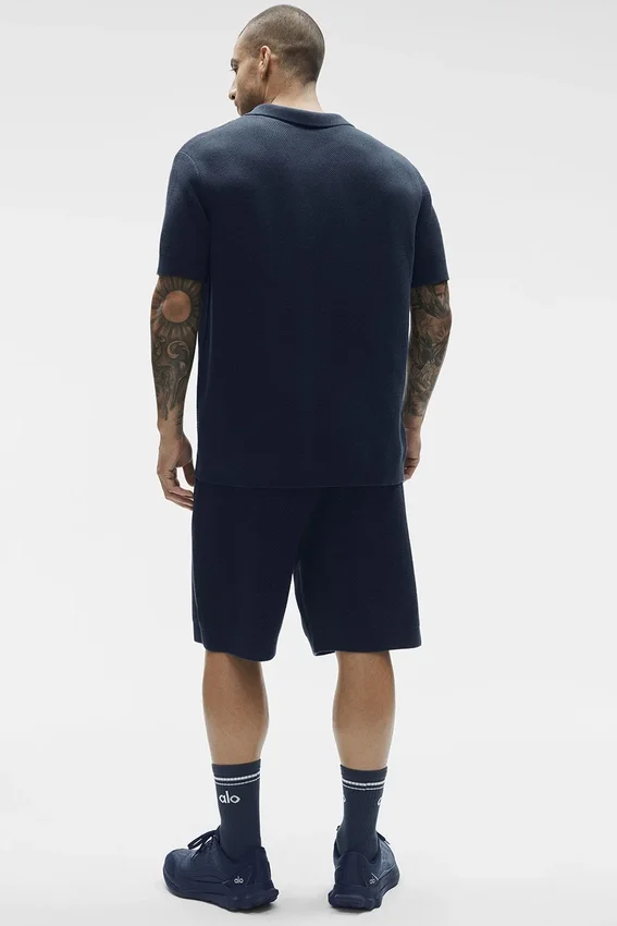 Pull en maille « Sports Club » - Bleu marine