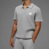 Pull en maille Sports Club – Gris chiné athlétique