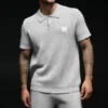 Pull en maille Sports Club – Gris chiné athlétique