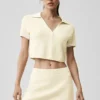 Pull en maille « Tennis Club » - Avoine/Blanc