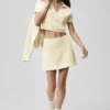 Pull en maille « Tennis Club » - Avoine/Blanc