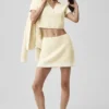 Pull en maille « Tennis Club » - Avoine/Blanc