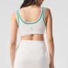Pull en maille « Tennis Club » - Blanc/Vert sapin