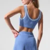 Pull en maille « Tennis Club » - Bleu cristal/Blanc