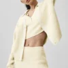 Pull en maille « Tennis Club » - Couleur avoine/blanc