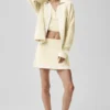 Pull en maille « Tennis Club » - Couleur avoine/blanc