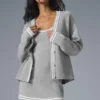Pull en maille « Tennis Club » - Gris chiné athlétique/Blanc