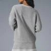 Pull en maille « Tennis Club » - Gris chiné athlétique/Blanc