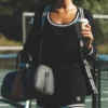 Pull en maille « Tennis Club » - Noir/Ivoire
