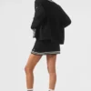 Pull en maille « Tennis Club » - Noir/Ivoire