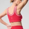 Pull en maille Tennis Club - Rouge bonbon/Blanc