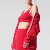 Pull en maille Tennis Club - Rouge bonbon/Blanc