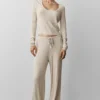 Pull en maille Unwind à manches longues - Gris chiné