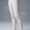 Pull en pointelle et High-Waist Leggings « Be Mine » — Gris clair chiné