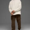 Pull à fermeture éclair 1/4 Renown Heavy Weight - Beige