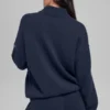 Pull à fermeture éclair 1/4 « Wool Cashmere New Class » - Bleu marine