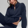 Pull à fermeture éclair 1/4 « Wool Cashmere New Class » - Bleu marine