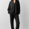 Pull à fermeture éclair 1/4 « Wool Cashmere New Class » - Noir