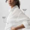 Pull Go Time à fermeture éclair 1/4 - Blanc