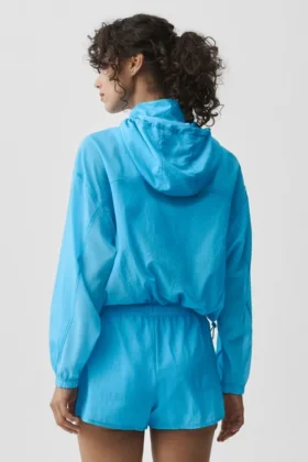 Pull « Go Time » à fermeture éclair 1/4 – Bleu azur