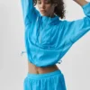 Pull « Go Time » à fermeture éclair 1/4 - Bleu azur