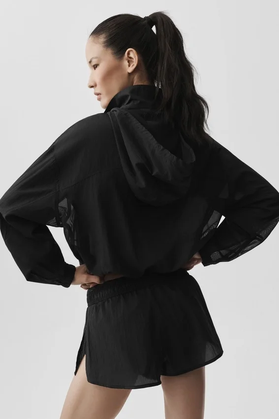 Pull Go Time à fermeture éclair 1/4 - Noir