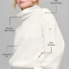Pull Hazy en polaire – Ivoire