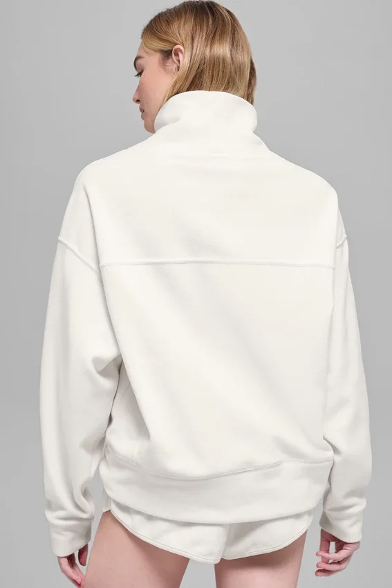 Pull Hazy en polaire – Ivoire