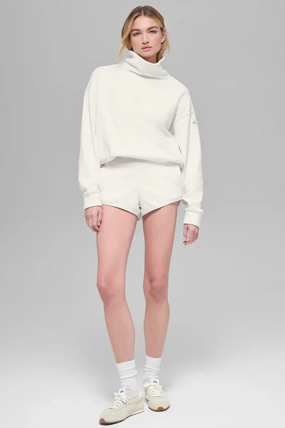 Pull Hazy en polaire – Ivoire