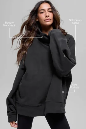 Pull Hazy en polaire – Noir