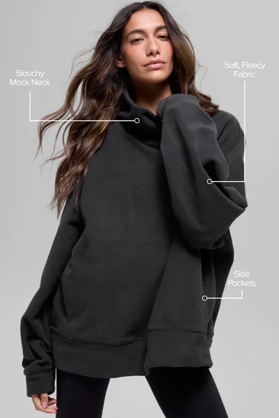 Pull Hazy en polaire – Noir